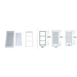 REJILLA EMPOTRAR REGULABLE BLANCA 12X24 R175