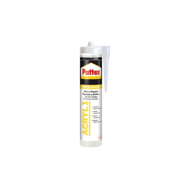 SELLADOR PATTEX ACRILICO BLANCO CARTUCHO 300ML