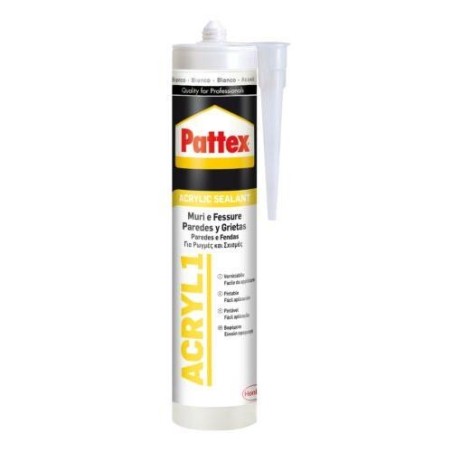 SELLADOR PATTEX ACRILICO BLANCO CARTUCHO 300ML