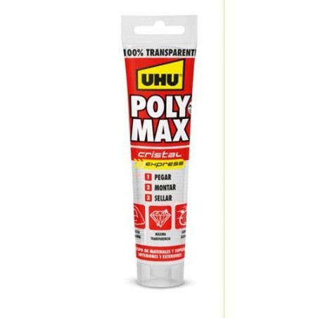 ADHESIVO POLY MAX CRISTAL EXPRESS TUBO 115 GR.