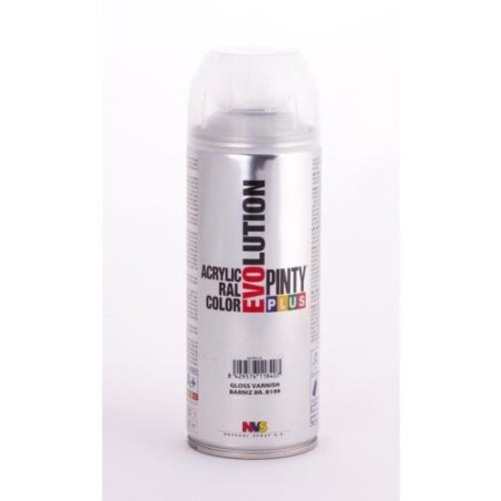 PINTURA SPRAY PINTY PLUS BARNIZ BRILLANTE 520ML.