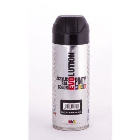 PINTURA SPRAY PINTY PLUS NEGRO MATE RAL 9005 520ML