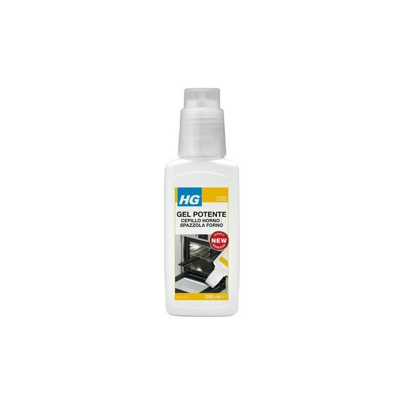 GEL LIMPIADOR POTENTE CON CEPILLO PARA HORNO 250ML