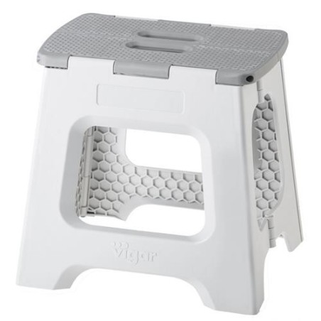 TABURETE 32CM COMPACT PLEGABLE GRIS 8917