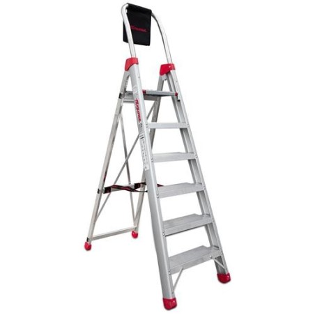 ESCALERA DE TIJERA PROFESIONAL 6 PELDAÑOS DOMUS6