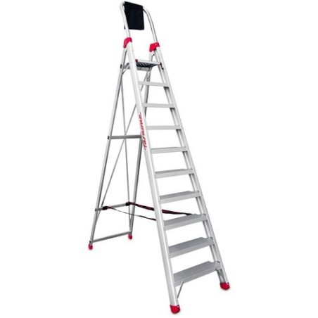 ESCALERA DE TIJERA PROFESIONAL 10 PELDAÑOS DOMUS10