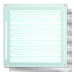 REJILLA CON MOSQUITERA 15X15 CM. BLANCO B73015D