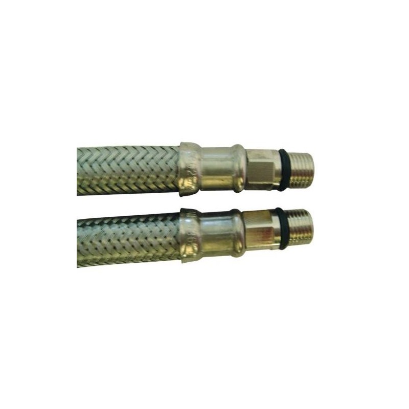 JUEGO CONEXION INOX. GRIFERIA 3/8 10X100 35MM