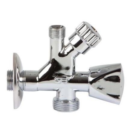 VALVULA MIXTA LATON M/DOBLE SALIDA MM 1/2'/3/4'3/8