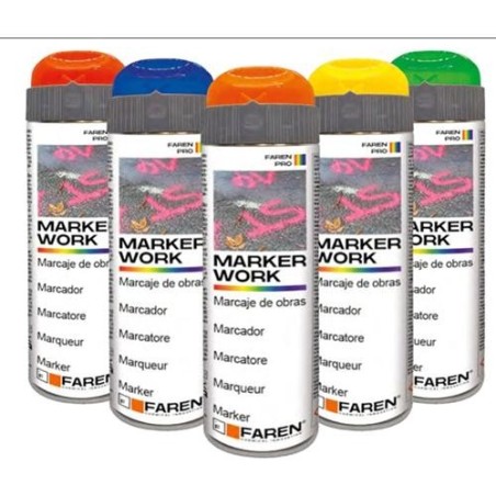 MARCADOR DE OBRA PROFESIONAL SPRAY BLANCO 500ML