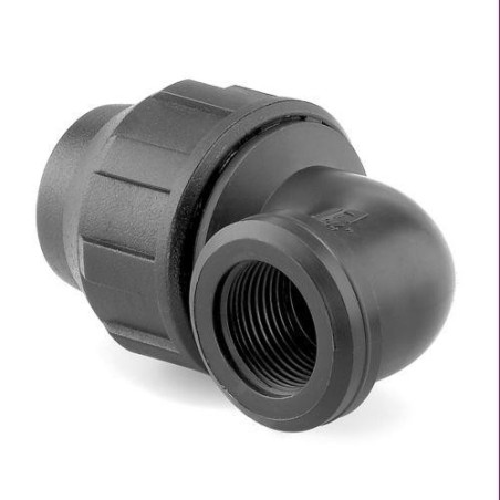 ENLACE MIXTO CODO ROSCA HEMBRA PP PARA PE 25MM-3/4
