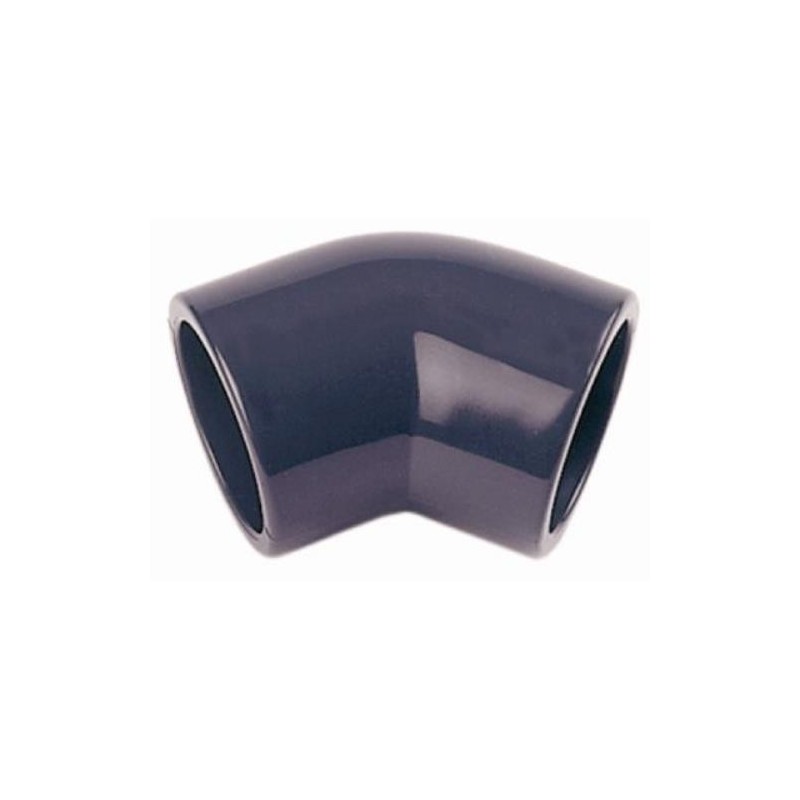 ENLACE CODO 45   HEMBRA PVC PRESION 25 MM