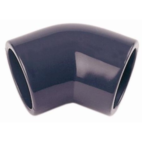 ENLACE CODO 45   HEMBRA PVC PRESION 25 MM
