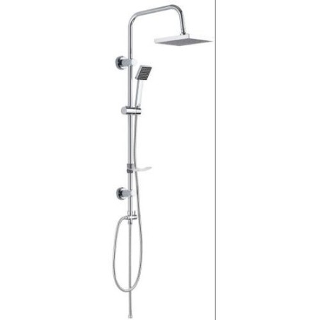 SET DUCHA SIN GRIFO INOX CON ROCIADOR SD31003