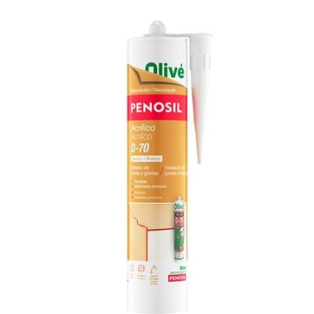 MASILLA ACRILICA OLIVE D-70 BLANCO, 300 ML.