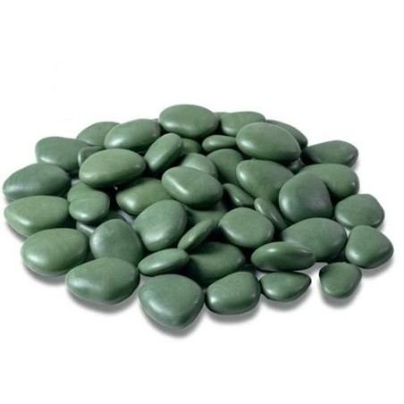 PIEDRAS DECORARIVAS PLASTICO (24UDS)  VERDES