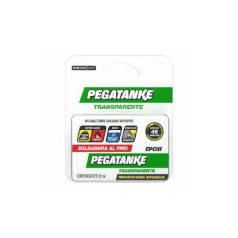 PEGAMENTO EPOXICO PEGATANKE TRANSPARENTE 32ML