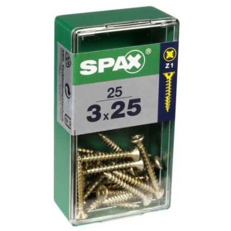 TORNILLO SPAX C/PL POZI BRICO. 3.0X20 C/25 UDS
