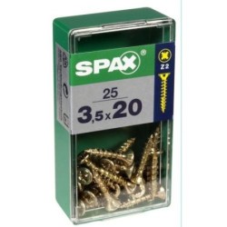 TORNILLO SPAX C/PL POZI BRICO. 3.5X16 C/25 UDS