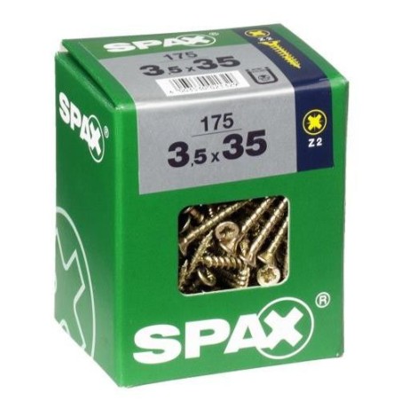 TORNILLO SPAX C/PL POZI BRICO. 3.5X35 C/175 UDS