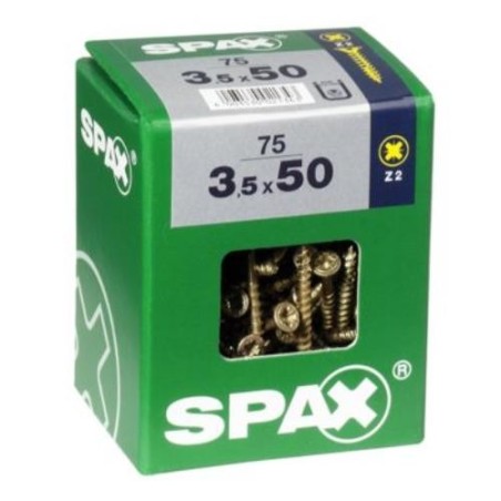 TORNILLO SPAX C/PL POZI BRICO. 3.5X50 C/75 UDS