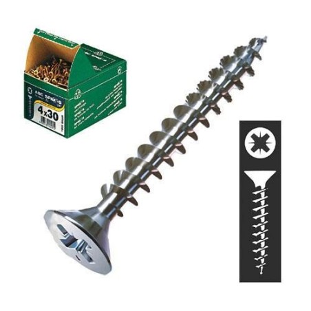 CENT. TORNILLO SPAX-S C/PL. GALVANIZADO 4,5X40