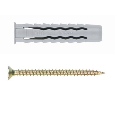 TACO EXPANSIVO CON TORNILLO 6X30 (BL.) BZTPPOTS06