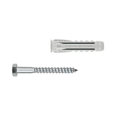 TACO EXPANSIVO CON TORNILLO 10X50 (BL.) BZTBTS10