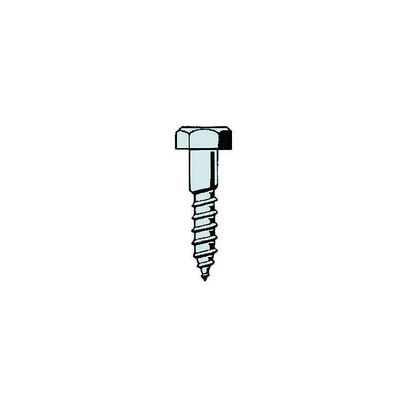 CENT. TIRAFONDOS CABEZA EXAGONAL DIN-571 ZN 6X70