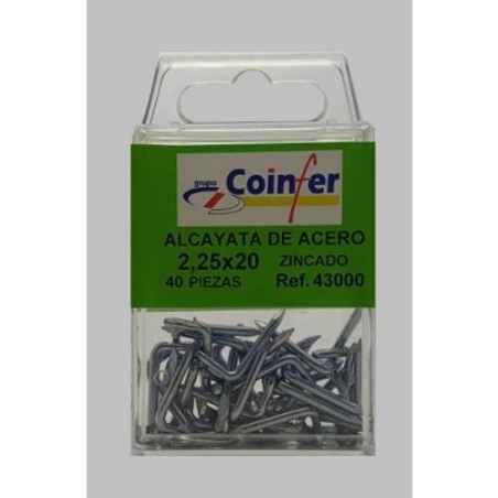 ALCAYATAS ACERO 2,25X20 CINCADO COINFER BLISTER