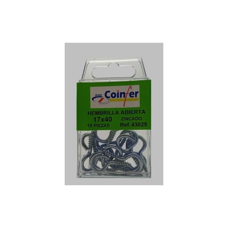 HEMBRILLA ABIERTA 17X40 CINCADO COINFER BLISTER