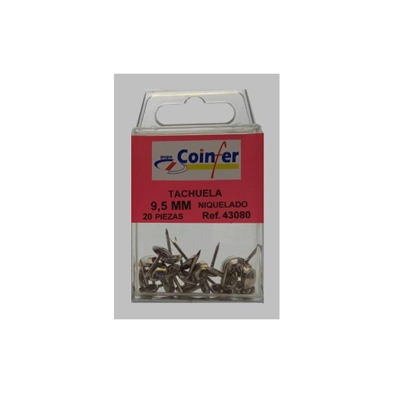 TACHUELA 9,5 NIQUEL COINFER BLISTER