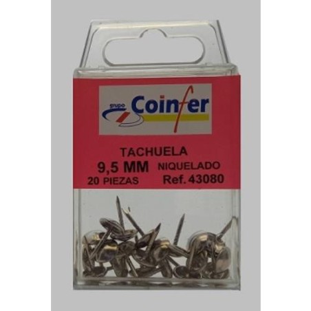 TACHUELA 9,5 NIQUEL COINFER BLISTER