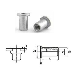 TUERCA ACERO ANCHA M4 0,25-3 (CENT.)