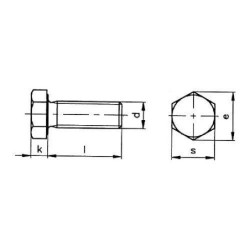 TORNILLO EXAGONAL DIN-933 INOX. A-2 8X60 (CENT.)