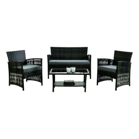 SET IBIZA (1 SOFA 2 SILLAS 1 MESA CENTRO) GRIS