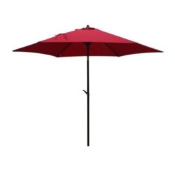 PARASOL ACERO ROJO DIAMETRO 2.7M 893414