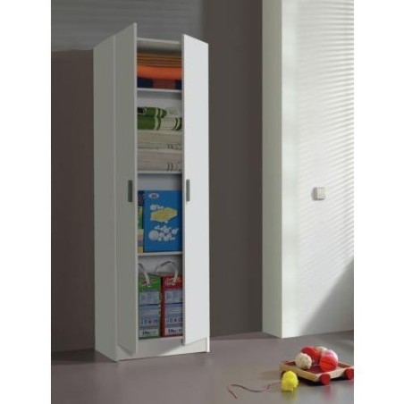 ARMARIO MULTIUSOS 2 PUERTAS BCO. 180X58,5X37 7144O