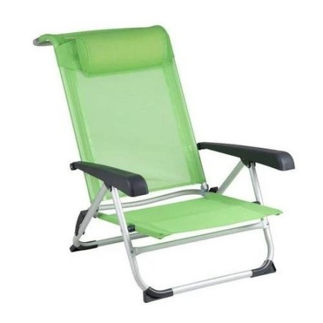 SILLA DE PLAYA ALUMINIO VERDE SAINT TROPEZ 1204794