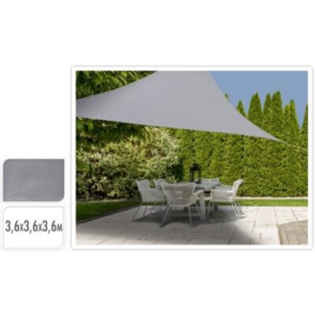 LONA TRINGULAR POLIESTER GRIS 360X360M. C46400400