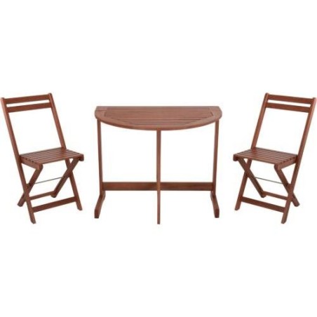 CONJUNTO BISTRO 1 MESA 2 SILLAS ACACIA VT2200290