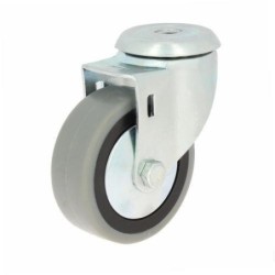 RUEDA CON SOPORTE ARO GOMA 80 75237