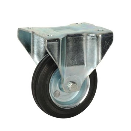 RUEDA FIJA GOMA RODILLOS 100 MM. M820 75502