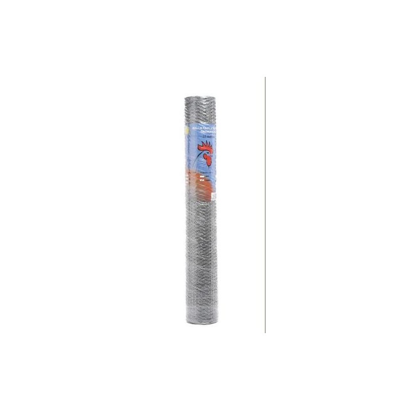 ROLLO TRIPLE TORSION GALVANIZADA N  13 25X1M