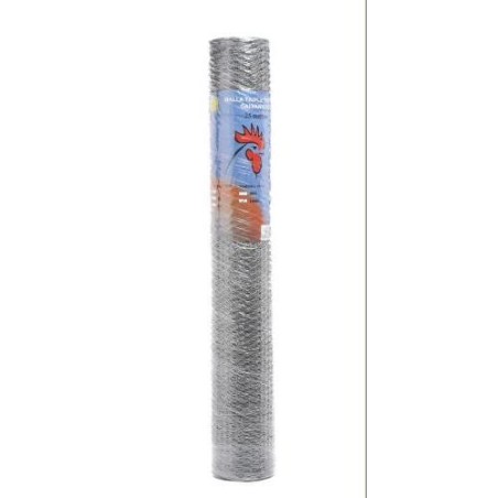 ROLLO TRIPLE TORSION GALVANIZADA N  13 25X1M