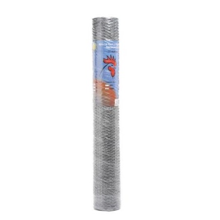 ROLLO TRIPLE TORSION GALVANIZADA N  25 25X1M