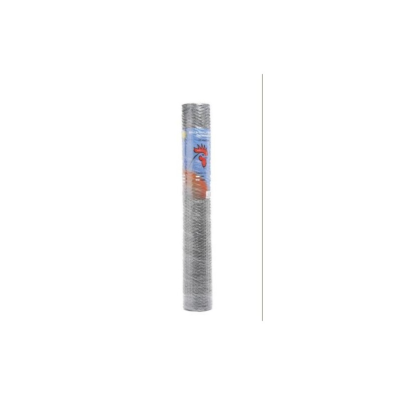 ROLLO TRIPLE TORSION GALVANIZADA N  50 25X1M