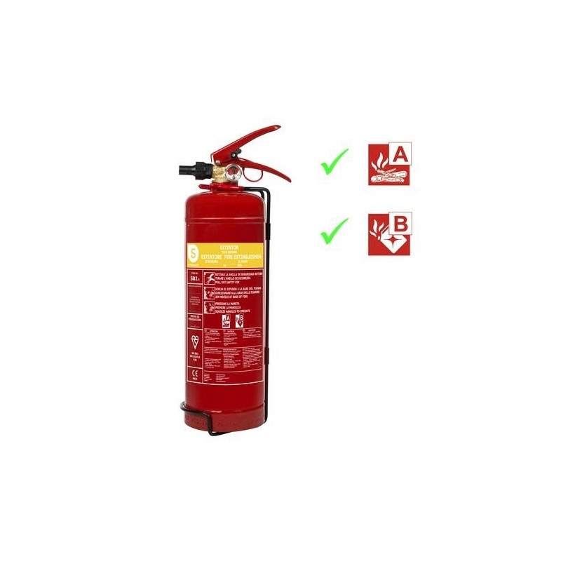 EXTINTOR ESPUMA RESISTENTE AL FUEGO AB SB2 2L