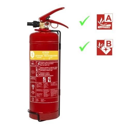 EXTINTOR ESPUMA RESISTENTE AL FUEGO AB SB2 2L