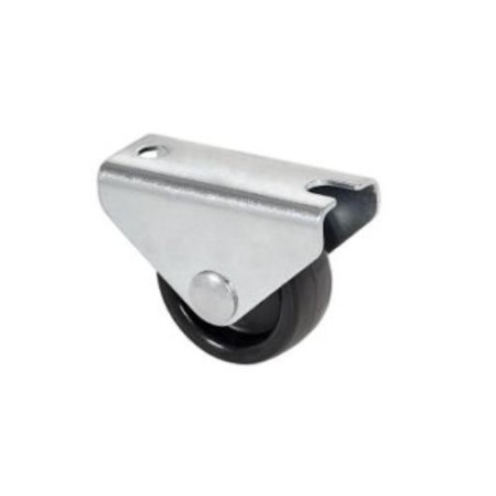 RUEDA FIJA DE POLIPROPILENO NEGRA 30MM